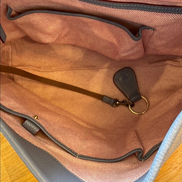 Dooney & Bourke Blue Belvedere Logo Lock Shoulder Bag & Pebbled Leather EUC - Picture 8 of 8